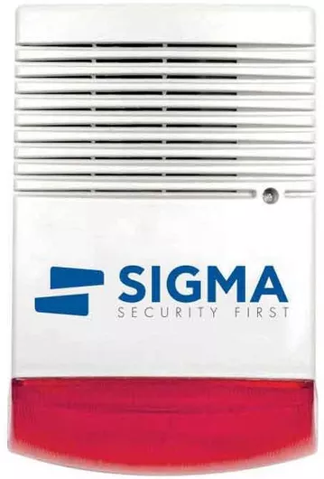 Σειρήνα Συναγερμού Sigma Security Εξωτερική Ενσύρματη 12V με Κόκκινο Φως