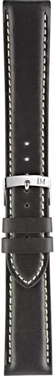Λουράκι Ρολογιού Morellato Straps Rodius από Δέρμα 22mm Μαύρο