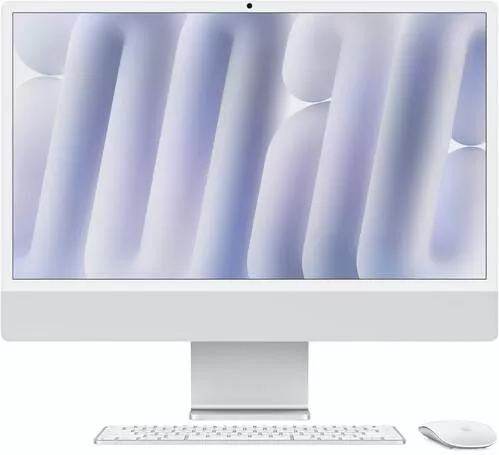Apple iMac 24" 2024 M4 Chip 4.5K Retina Display M4-10-Core/10-core GPU/16GB/256GB SSD macOS Nano-Τexture Glass UK Keyboard Ασημί