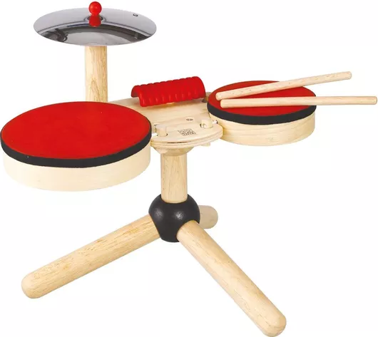 Μουσικό Παιχνίδι Plan Toys Ντραμς από Ξύλο 35x18.8x30cm για 3+ Ετών
