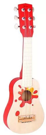 Μουσικό Παιχνίδι Classic World Κιθάρα Ξύλινη από Ξύλο 17x6x53cm για 3+ Ετών
