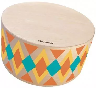 Μουσικό Παιχνίδι Plan Toys Ταμπουρίνο από Ξύλο 21.3x21.3x9.5cm για 3+ Ετών