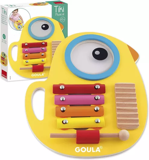 Μουσικό Παιχνίδι Goula Ξυλόφωνο από Ξύλο 32x27x6cm για 12+ Μηνών