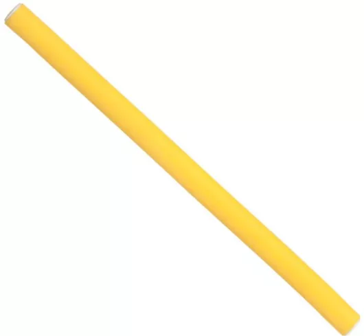 Ρόλεϊ Μαλλιών Eurostil Μπικουτί Flex Εύκαμπτα 17.5cm 10mm Σετ 12τμχ Κίτρινο