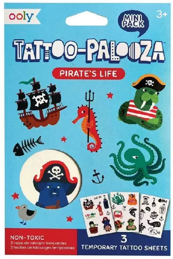 Παιδικά Τατουάζ Ooly Mini Tattoo Palooza Pirate's Life για 3+ Ετών