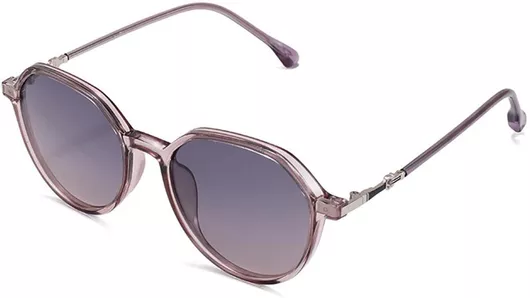 Unisex Γυαλιά Ηλίου Techsuit Στρογγυλά με Mixed Σκελετό Ροζ