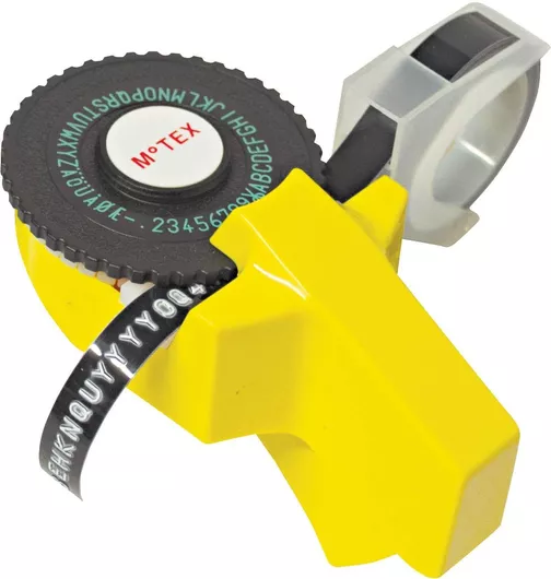 Ετικετογράφος Χειρός Motex για Ανάγλυφες Ετικέτες Τύπου Dymo Κίτρινο