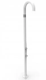 Ντουζιέρα Εξωτερικού Χώρου με Βρύση Ποδιών 235cm Λευκό