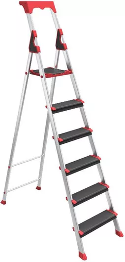 Σκάλα Αλουμινίου με 5+1 Σκαλοπάτια 233cm