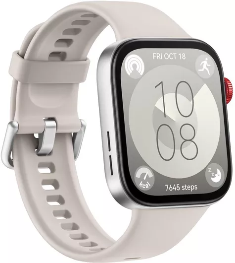 Huawei Watch Fit 3 Aluminium 43mm Αδιάβροχο με Παλμογράφο Λευκό