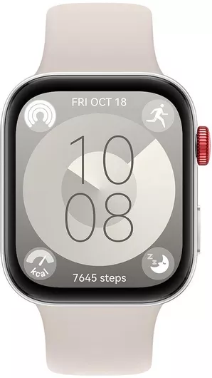 Huawei Watch Fit 3 Aluminium 43mm Αδιάβροχο με Παλμογράφο Λευκό