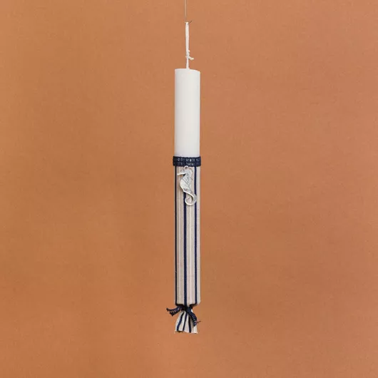 Πασχαλινή Λαμπάδα Beauty Home Στολισμένη Ιππόκαμπος Στρογγυλή για Αγόρια Πολύχρωμο