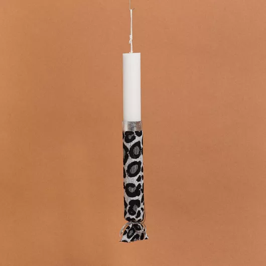 Πασχαλινή Λαμπάδα Beauty Home Στολισμένη Κορδέλα Στρογγυλή Ενηλίκων Πολύχρωμο