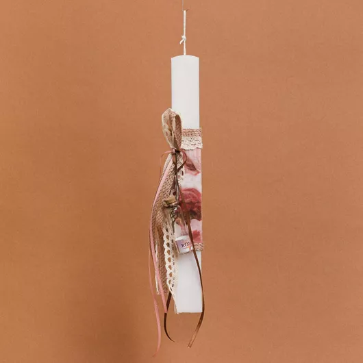 Πασχαλινή Λαμπάδα Beauty Home Στολισμένη Μπουκάλι Στρογγυλή Ενηλίκων Πολύχρωμο