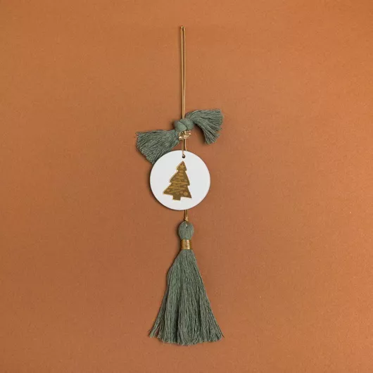 Χριστουγεννιάτικο Στολίδι Δέντρου Beauty Home Δέντρο Κεραμικό Χρυσό/Πράσινο