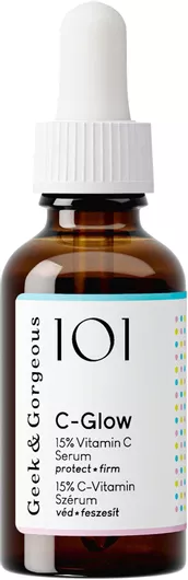 Serum Προσώπου Geek & Gorgeous 101 C-Glow 15% με Βιταμίνη C 30ml