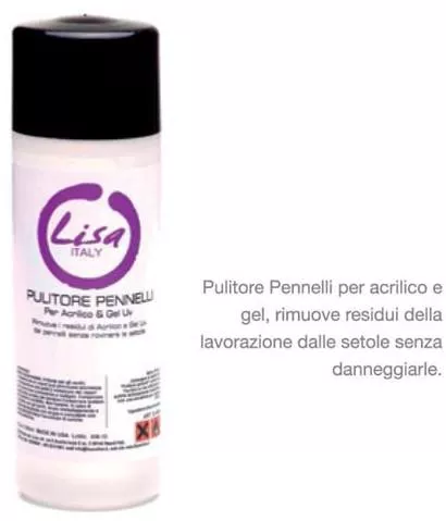Υγρό Καθαρισμού Πινέλων Lisa Nails Italy 250ml