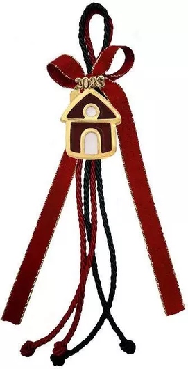 Γούρι Κρεμαστό Μεταλλικό Σπίτι 20cm