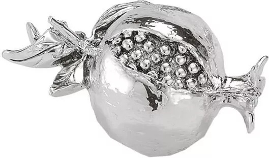 Γούρι Επιτραπέζιο Ασημένιο Ρόδι 7x4cm