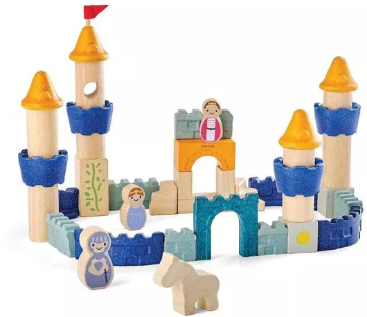Τουβλάκια Plan Toys Κάστρο για 18+ Μηνών