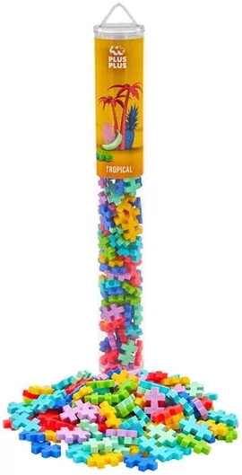 Τουβλάκια Plus-Plus Tropical Colormix Tube για 5+ Ετών Σετ 100τμχ