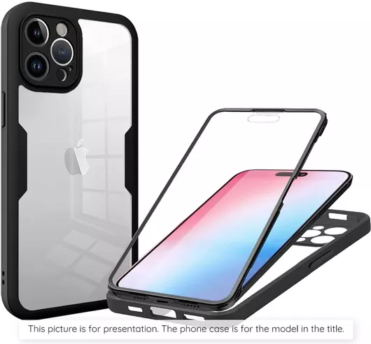 Techsuit Colorverse 360 Full Cover Σιλικόνης/Πλαστικό Μαύρο Redmi Note 14 Pro 4G