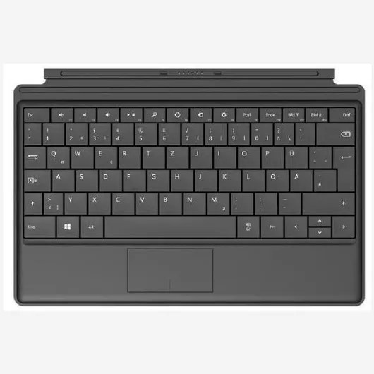 Πληκτρολόγιο για Tablet Microsoft Surface Type Cover με Touchpad Ασύρματο Γερμανικά Μαύρο