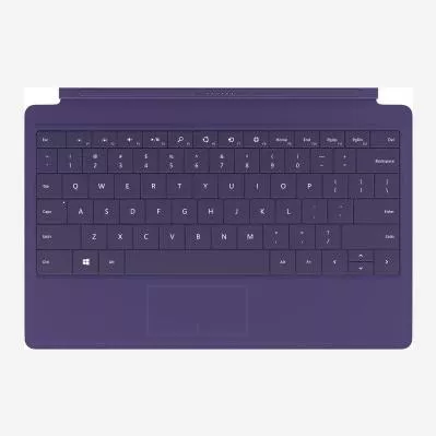 Πληκτρολόγιο για Tablet Microsoft Surface Type Cover 2 με Touchpad Ασύρματο Αγγλικά US Μοβ