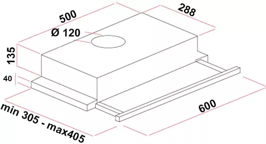 Απορροφητήρας Silifo SF6665 Συρόμενος  60cm Μαύρο