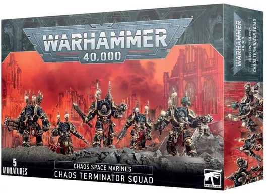 Games Workshop Warhammer Chaos Space Marines : Terminators Figures