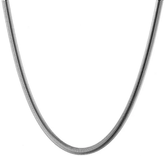 Unisex Αλυσίδα Graloro από Ατσάλι με Σχέδιο Snake 40+5cm