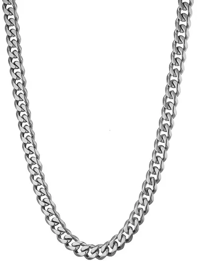 Unisex Αλυσίδα Λαιμού Graloro από Ατσάλι 0.9cm
