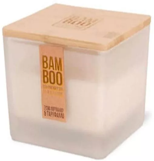 Αρωματικό Κερί Heart & Home Bamboo Ξύσμα Πορτοκαλιού Γαρύφαλλο 210gr