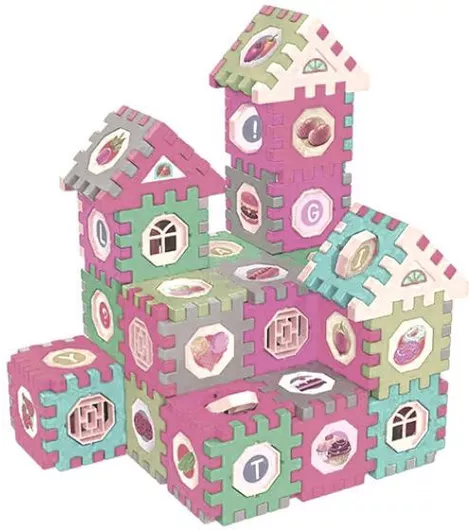 Τουβλάκια Tradesor Τσουλήθρες & Μπαλάκια για 3+ Ετών Σετ 100τμχ