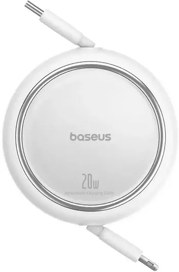 Καλώδιο Baseus P10364501211-00 Retractable USB-C σε Lightning 20W 1m Λευκό