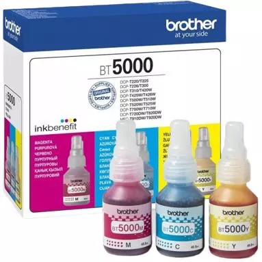 Brother BT5000 Γνήσιο Πακέτο 3 Μελανιών Εκτυπωτή InkJet Πολλαπλό ColorBT-5000CLVAL