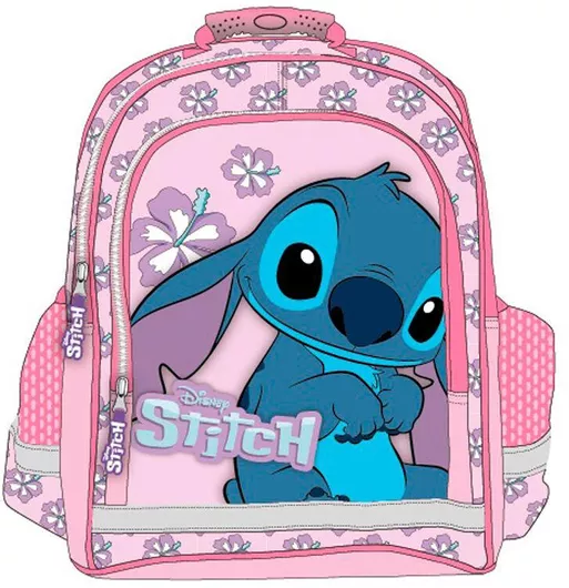 Σχολική Τσάντα Δημοτικού Disney Πλάτης Lilo & Stitch Ροζ