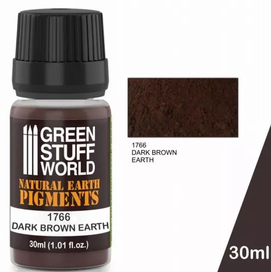 Χρώμα Μοντελισμού Green Stuff World Green Stuff World Pigment Dark Brown Earth 30ml