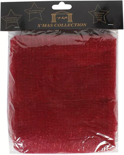 Χριστουγεννιάτικο Ύφασμα Διακόσμησης Keskor 100803 80cmx5m Κόκκινο 