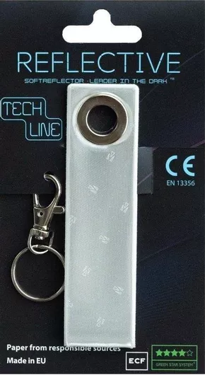 Μπρελόκ M&G Reflective Tech Line Λευκό Ρίγα Λευκό