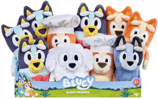 Λούτρινο Play By Play Bluey Friends Σετ 10τμχ 20cm 