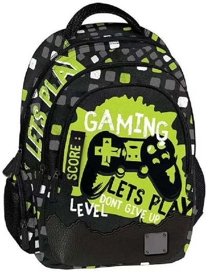 Σχολική Τσάντα Δημοτικού Πλάτης Xscape Gaming Μαύρο