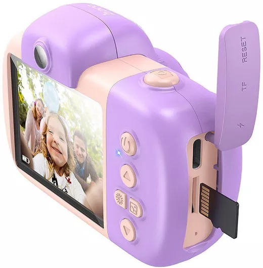 Hoco DV201 Compact Φωτογραφική Μηχανή 32MP με Οθόνη 2.4" Μοβ