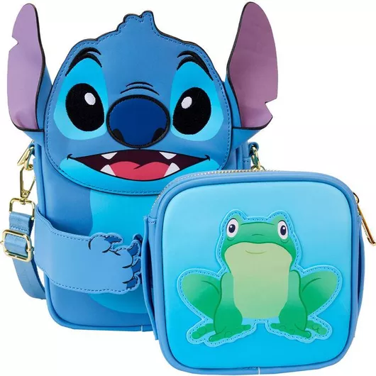 Παιδική Τσάντα Βόλτας Loungefly Ώμου Stitch Camping Unisex Μπλε