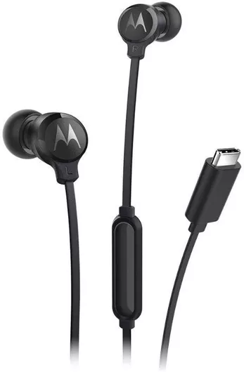 Handsfree Ακουστικά Motorola 14591-0049 Earbuds USB-C Μαύρο