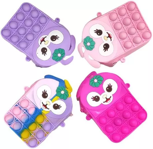 Παιδική Τσάντα Βόλτας Ώμου Pop It Πολύχρωμο Τυχαία Επιλογή Χρώματος