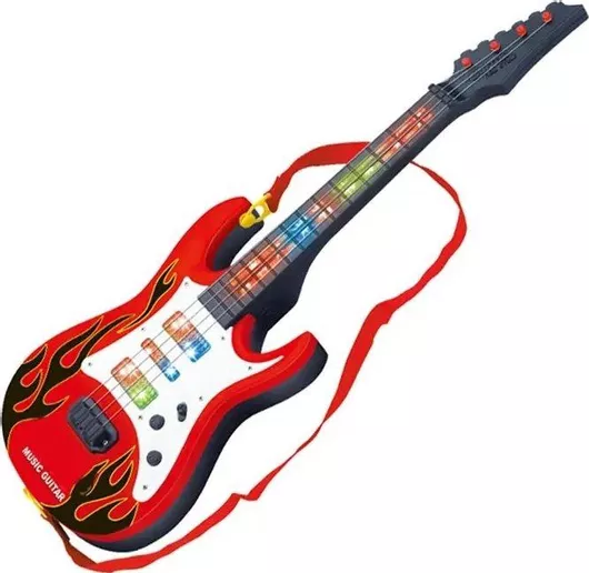Μουσικό Παιχνίδι Κιθάρα Tradesor Ηλεκτρονική 56cm Κόκκινο