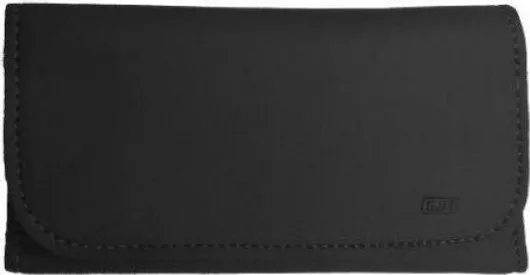 Καπνοθήκη από Δερματίνη με Θήκη για Χαρτάκια 16cm Μαύρο