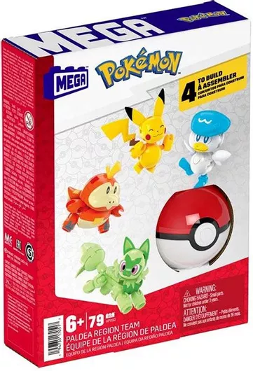Τουβλάκια Mattel Mega Blocks Paldea Region Team για 6+ Ετών Σετ 79τμχ