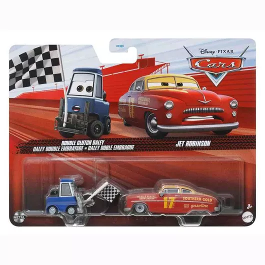 Αυτοκινητάκι Mattel Cars Double Clutch Daley & Jet Robinson για 3+ Ετών